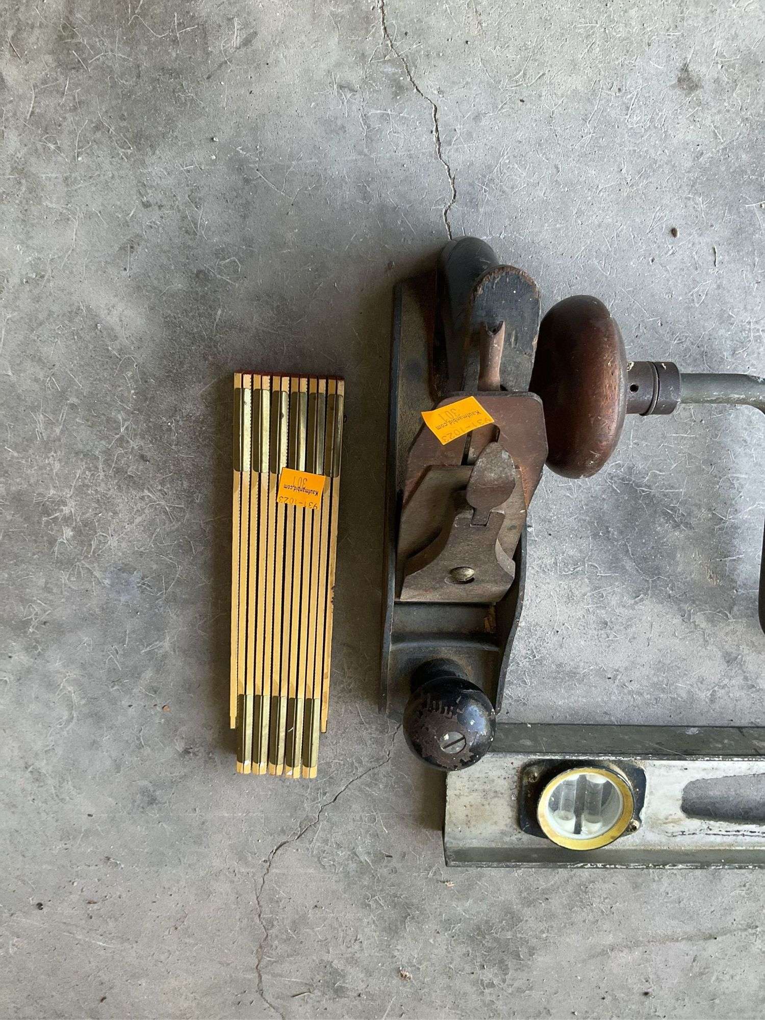 Level, Vintage Planer, Vintage Ruler, Vintage Drill