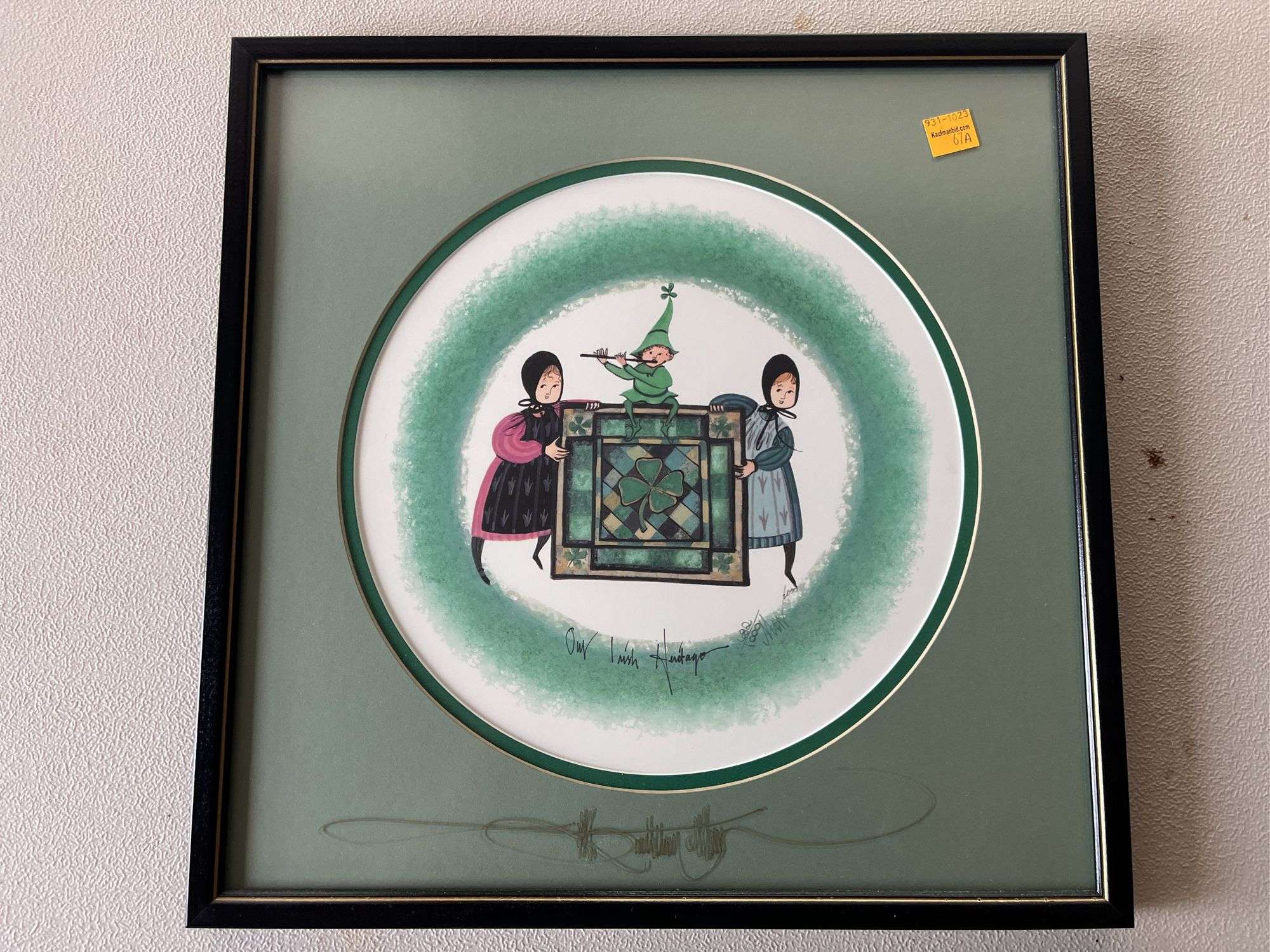 2000 P. Buckley Moss Our Irish Heritage 682/1000 Signed Lithograph
