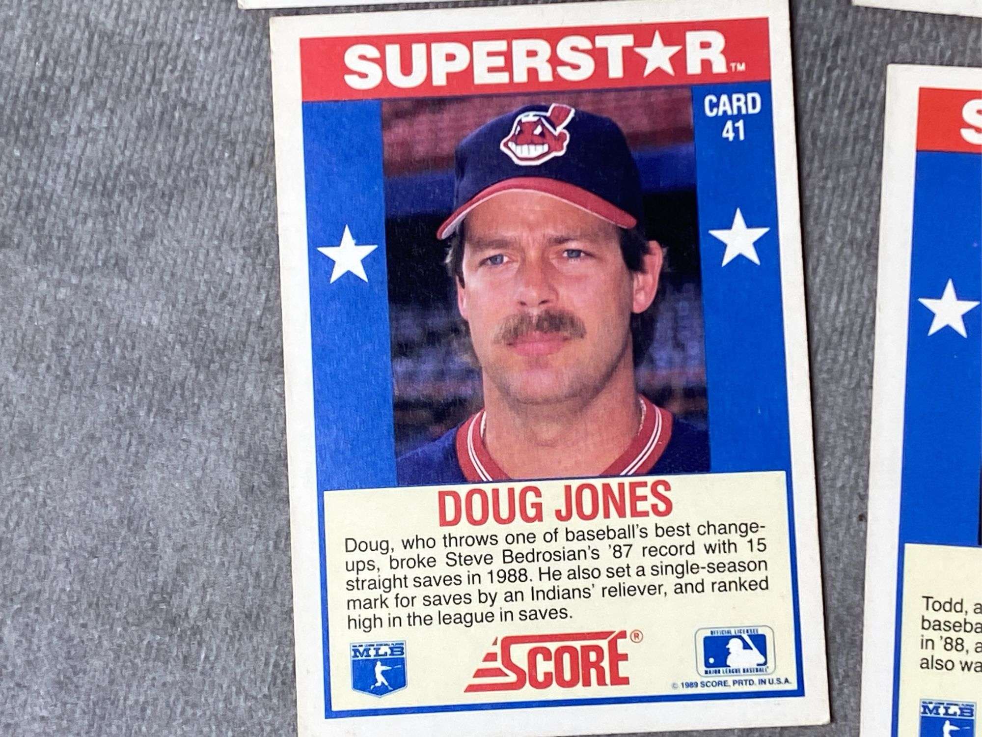 (6) SCORE Superstar Baseball Cards