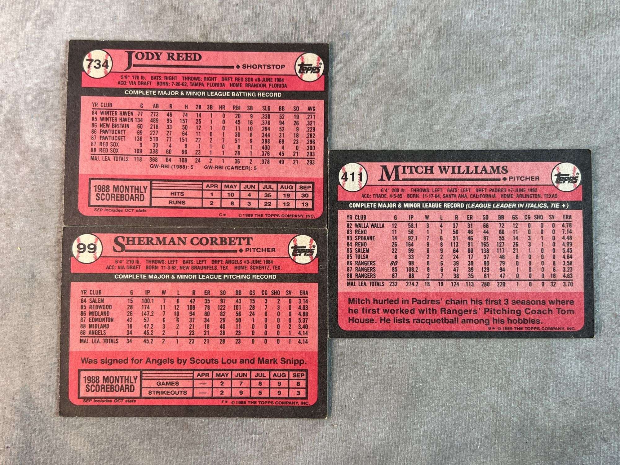 1989 Topps Baseball Cards