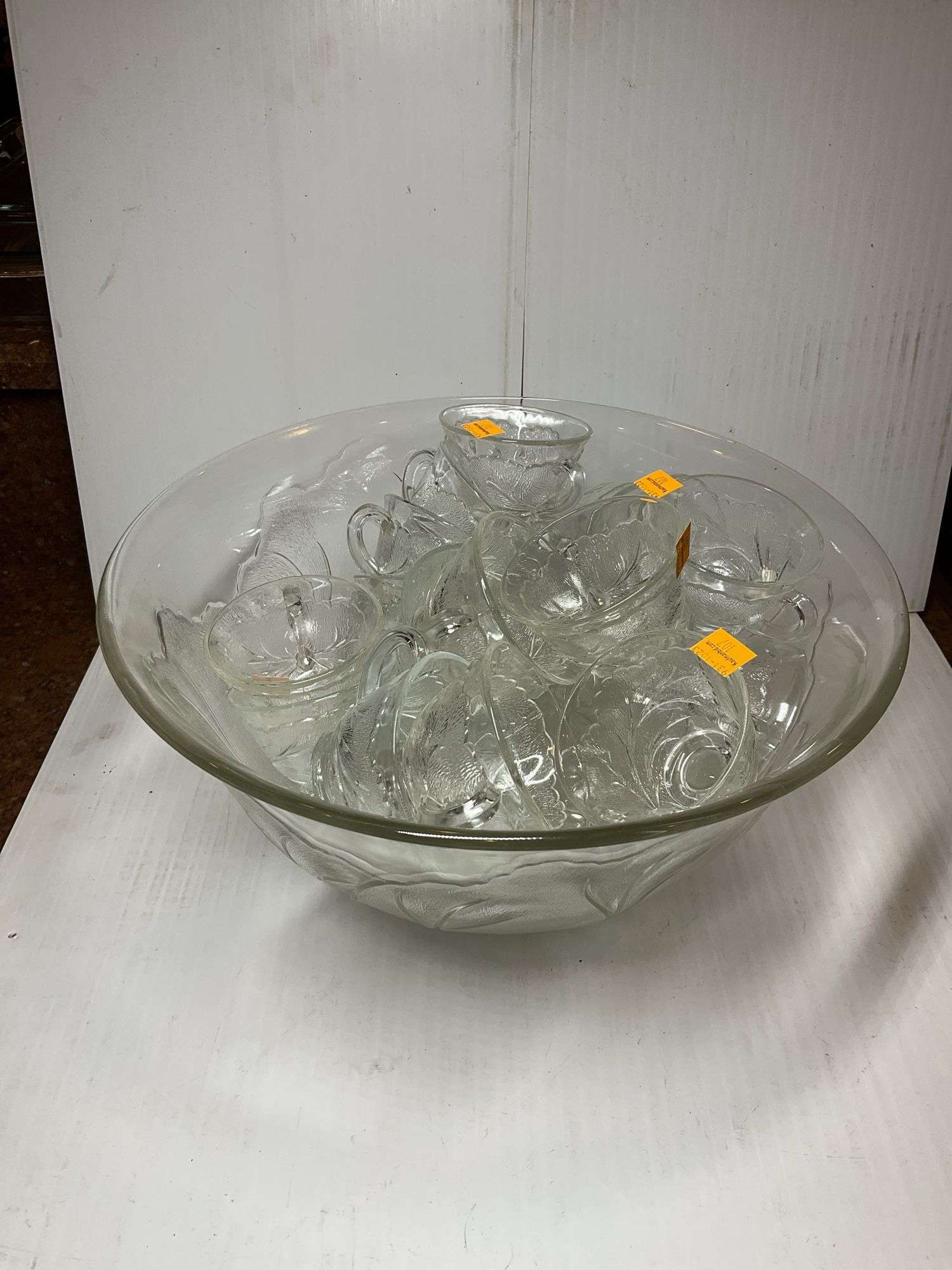 Glass Punch Bowl Set