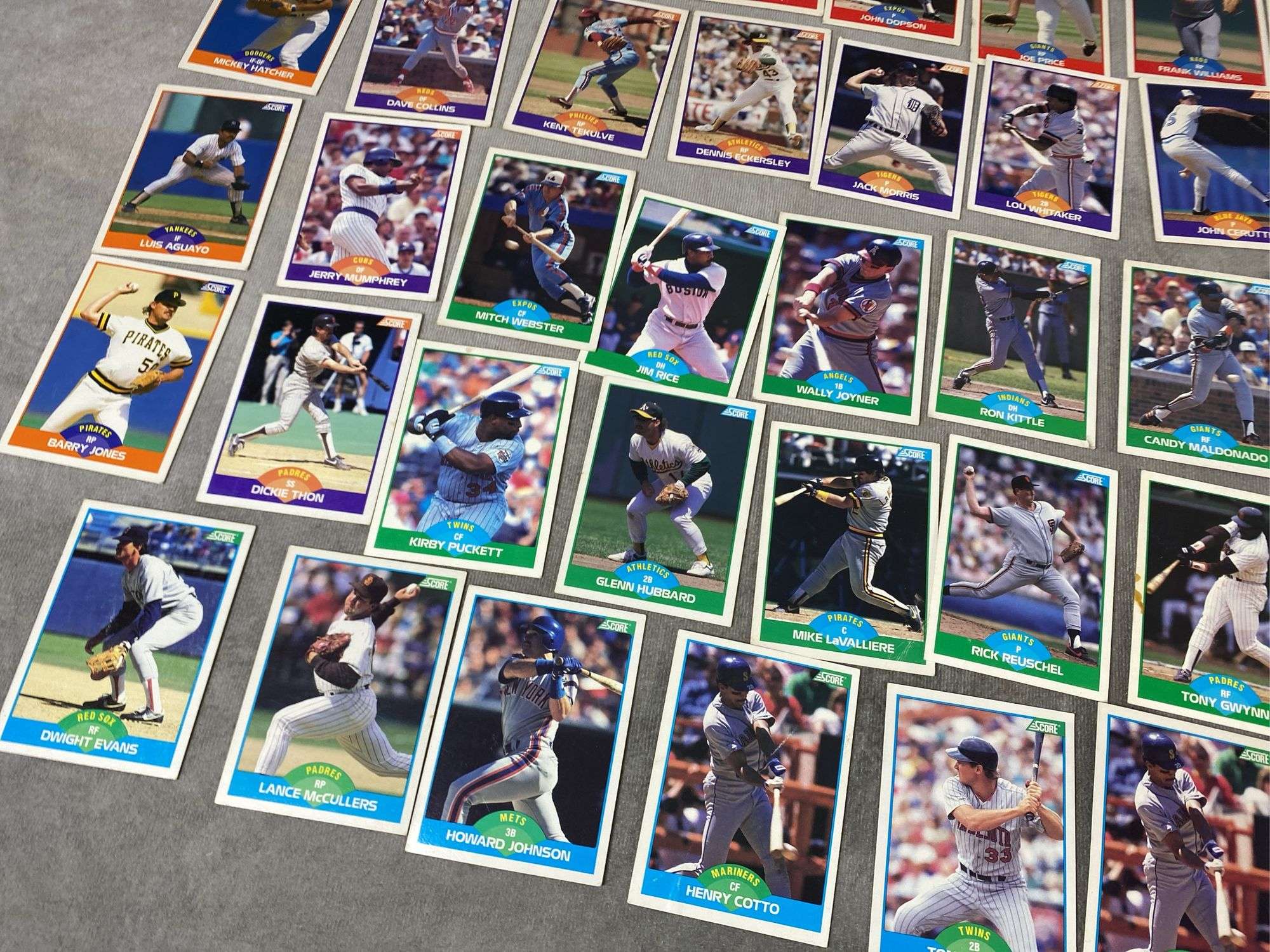1989 SCORE Assorted Baseball Card