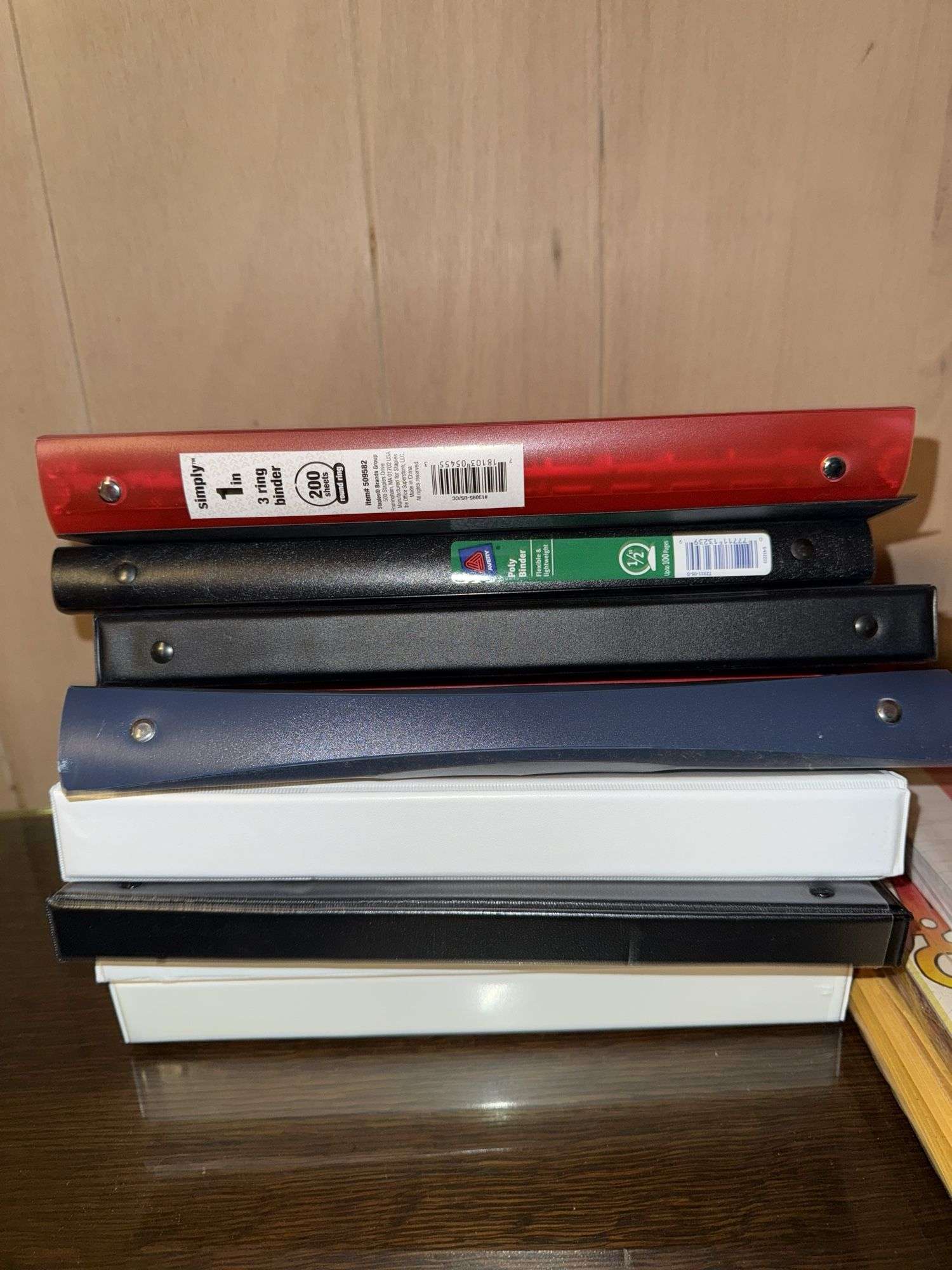 OFFICE SUPPLIES: BINDERS, MANILA FOLDERS, LOOSE LEAF PAPER