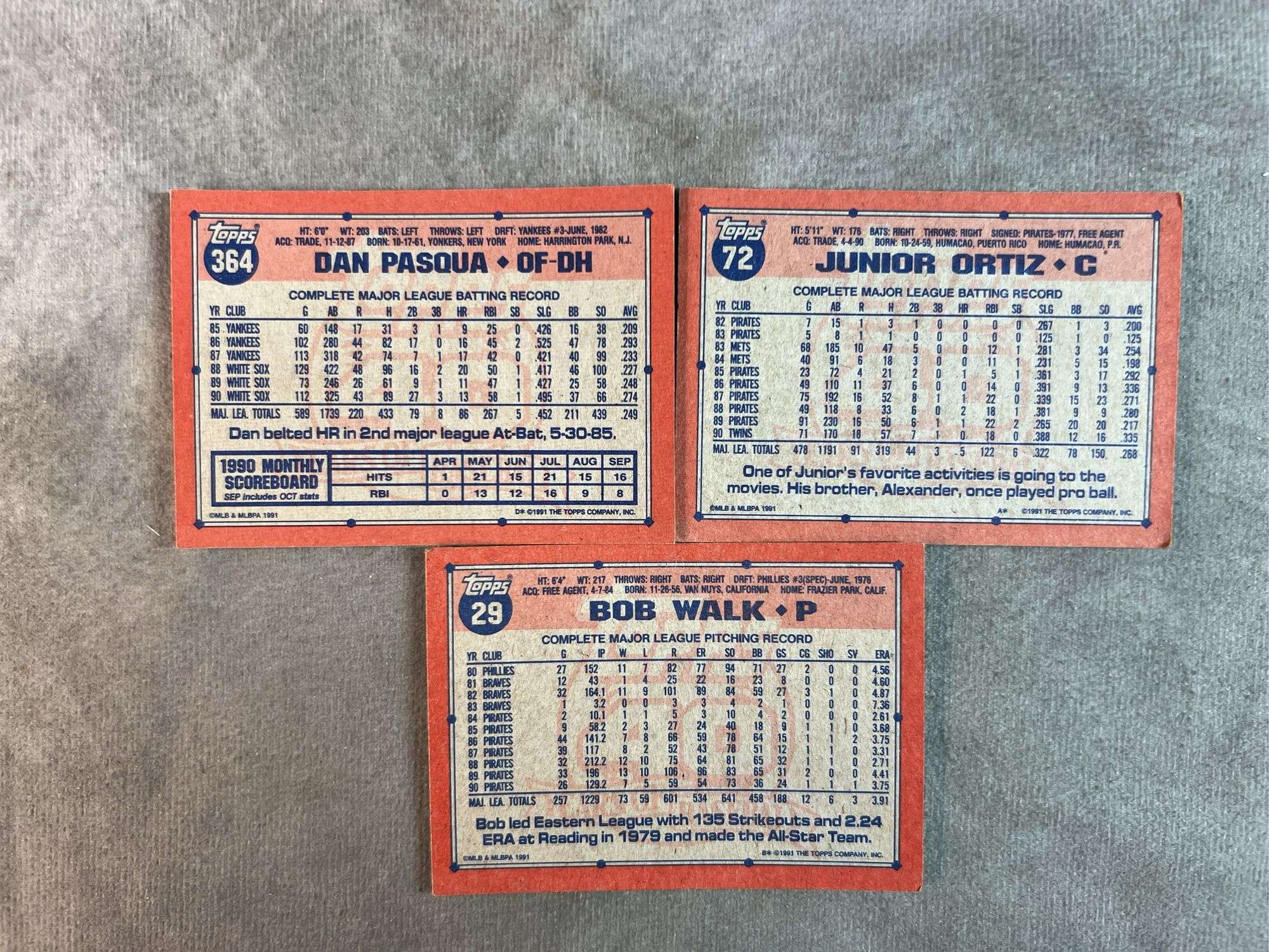 1991 Topps 40 Years of Baseball, Baseball Cards