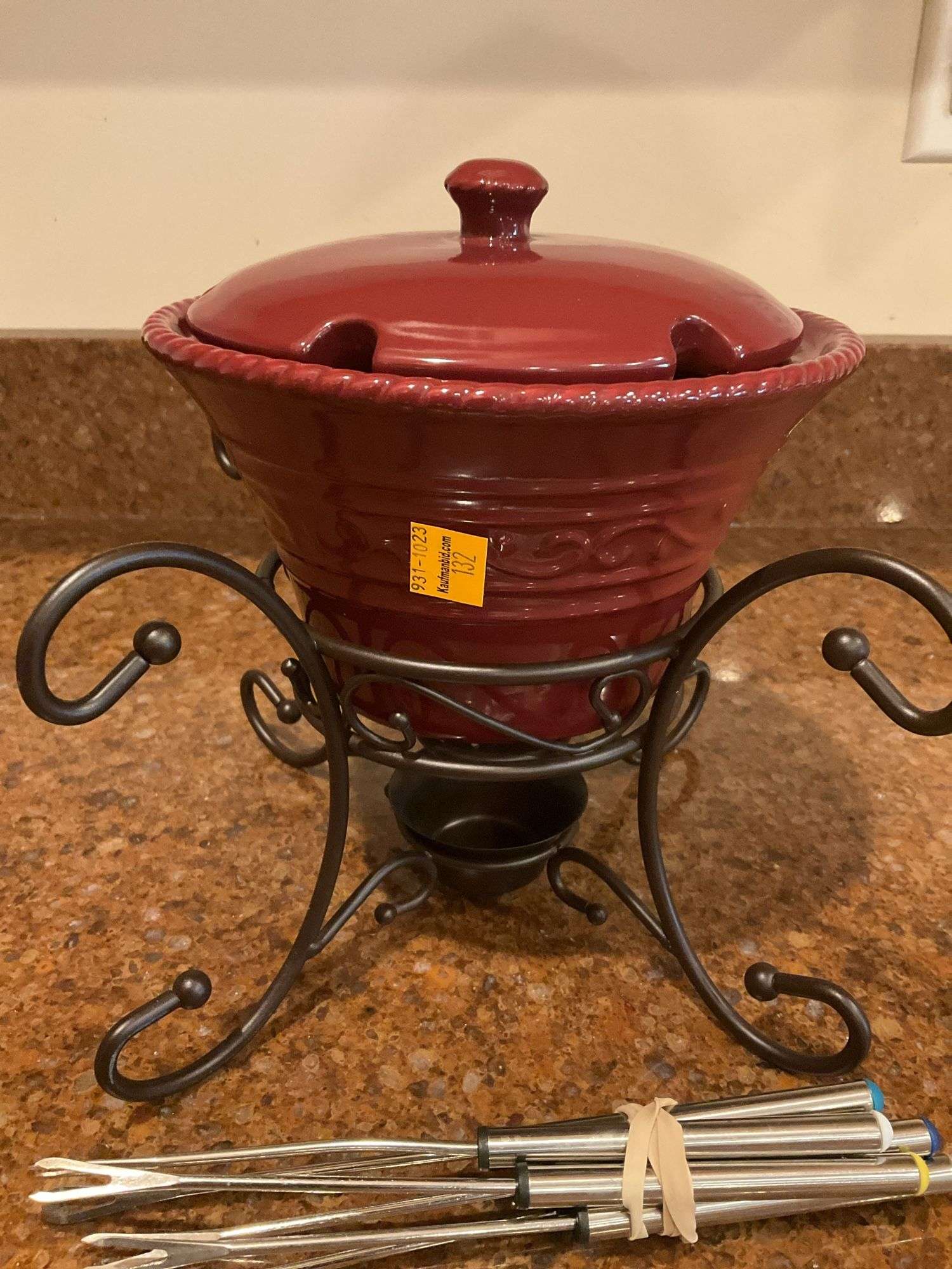 Home and Garden Party Stoneware Fondu Pot