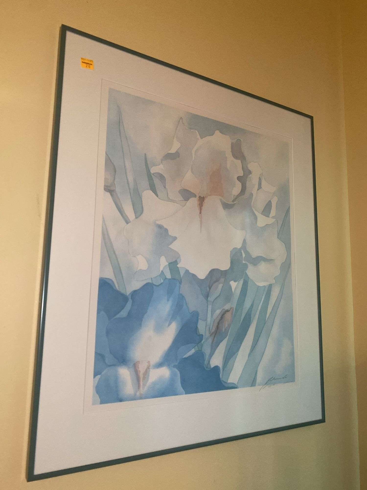 Framed Water Color Floral Artwork