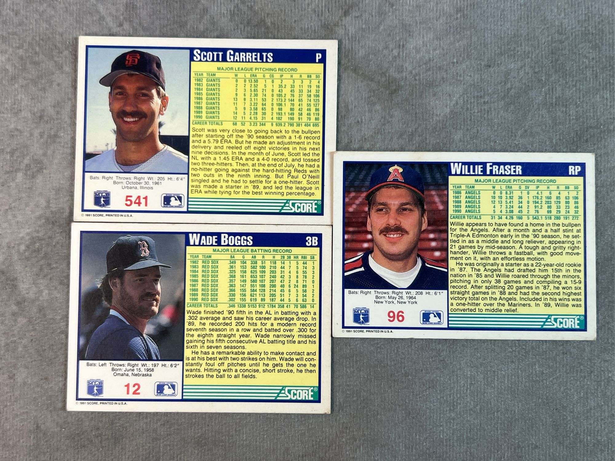 1991 SCORE Baseball Cards