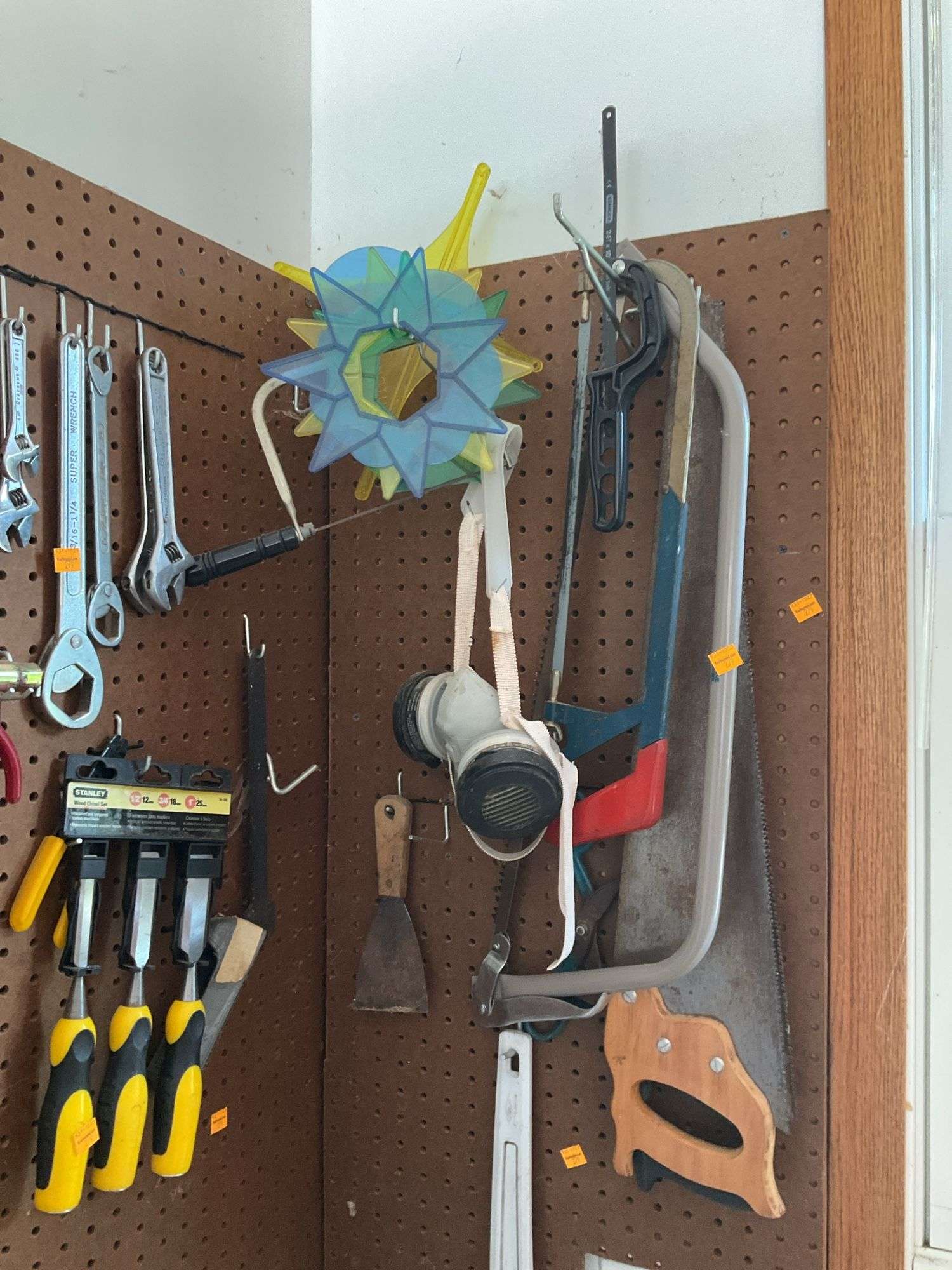 Tools, Contents on Pegboard