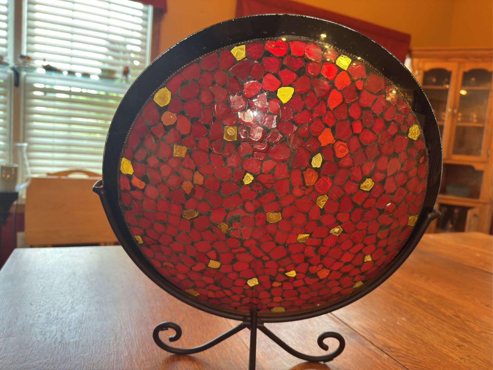 Vintage Handmade Mosaic Plate