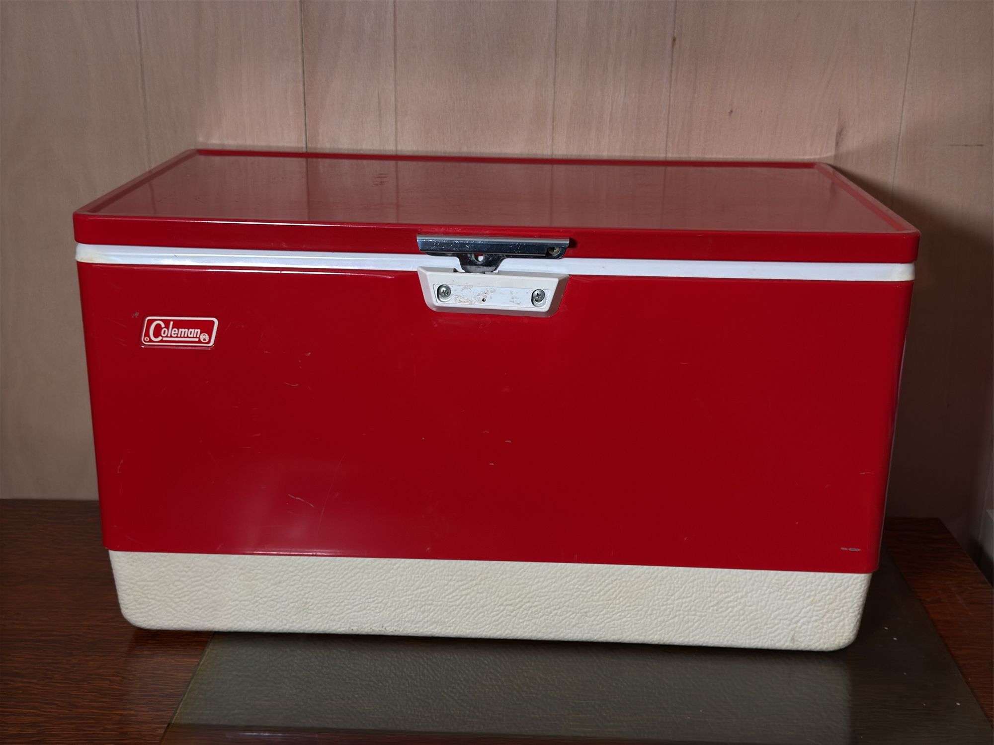 VINTAGE METAL COLEMAN COOLER