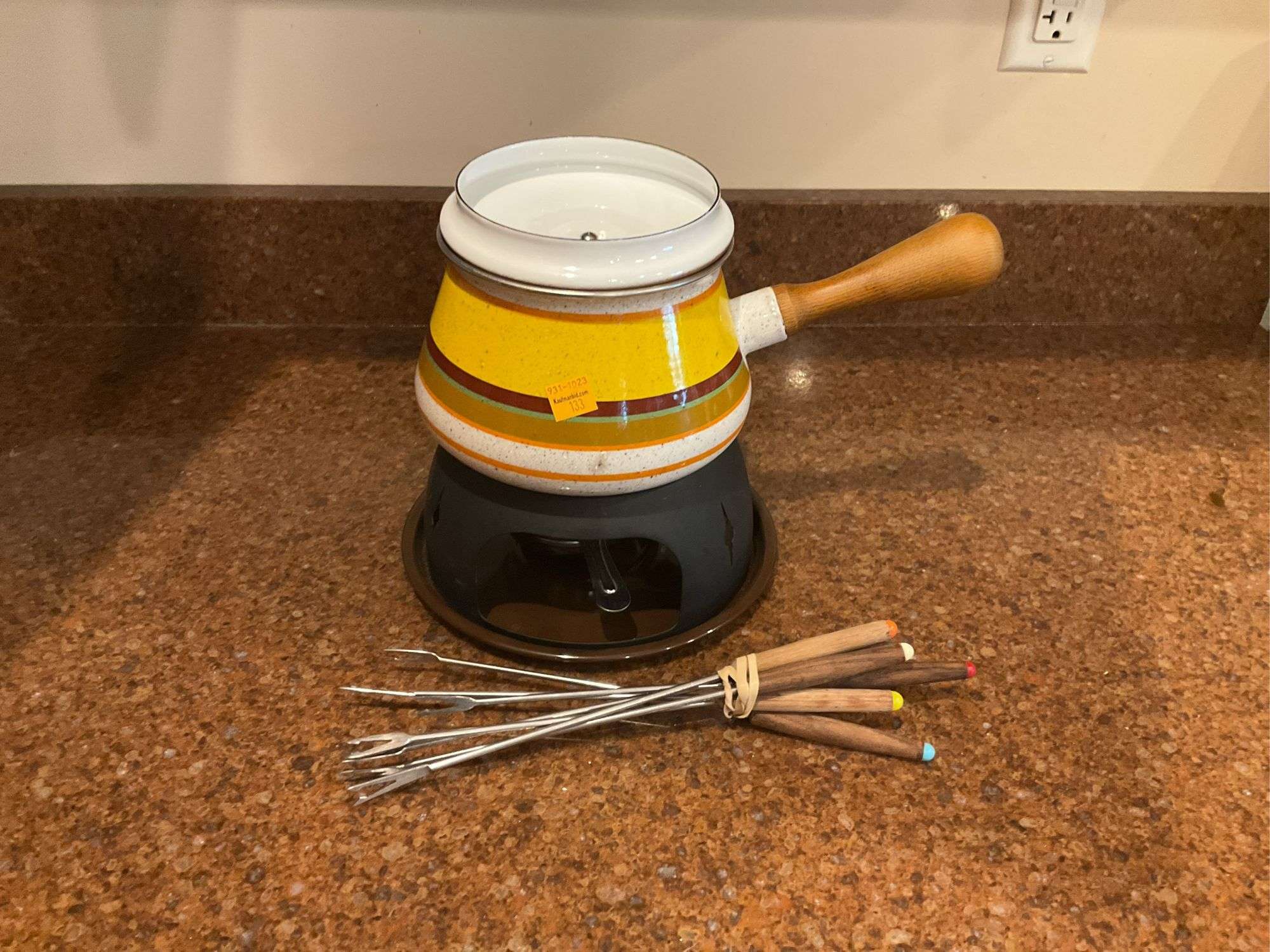 Vintage French Fondu Pot