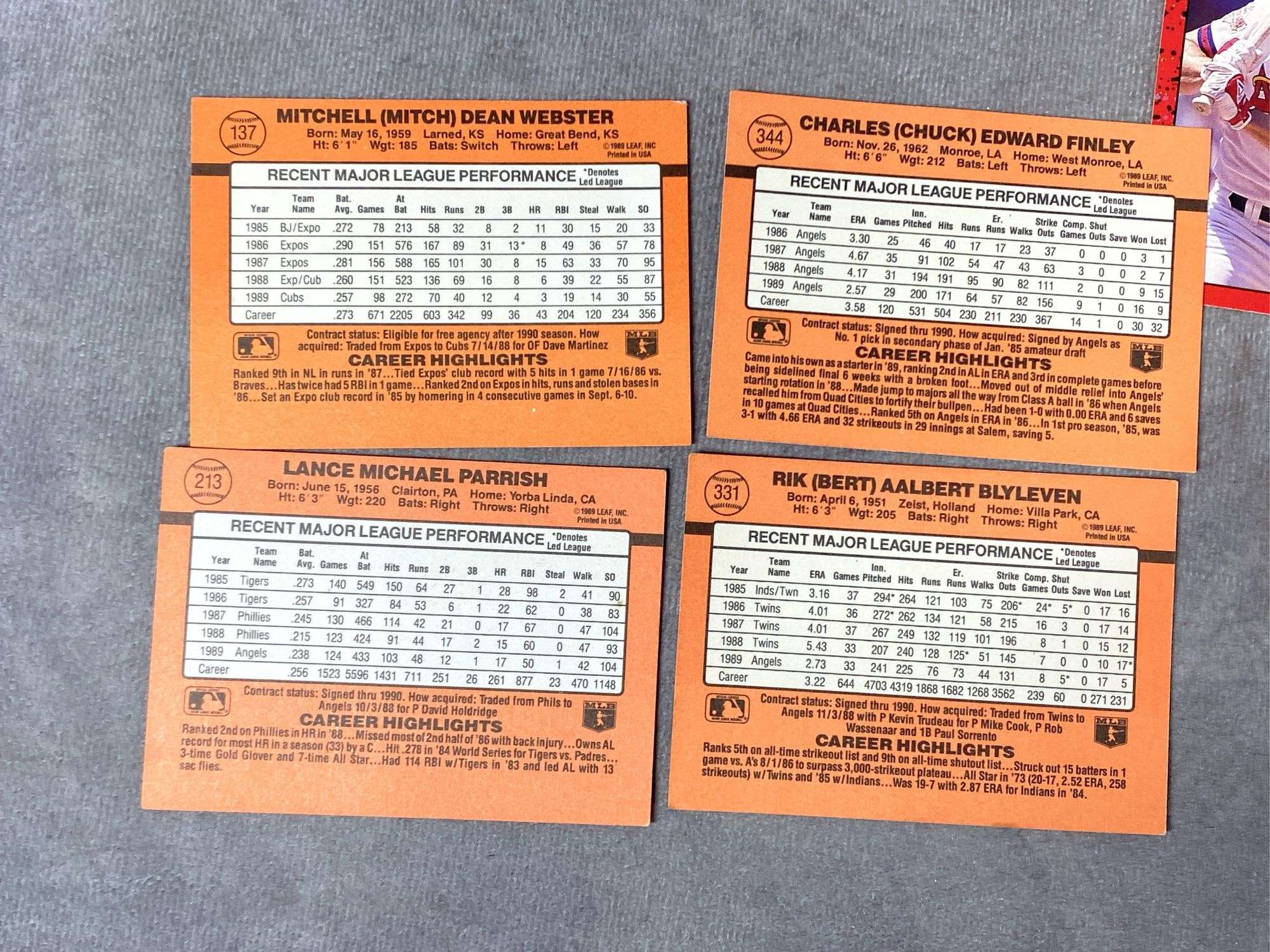 1990 Donruss Baseball Cards