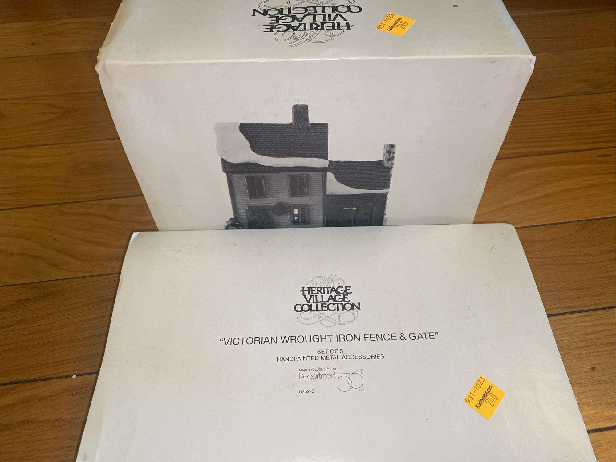Heritage Village Collection "Victorian Fence & Gate and Livery Stable & Boot Shop"