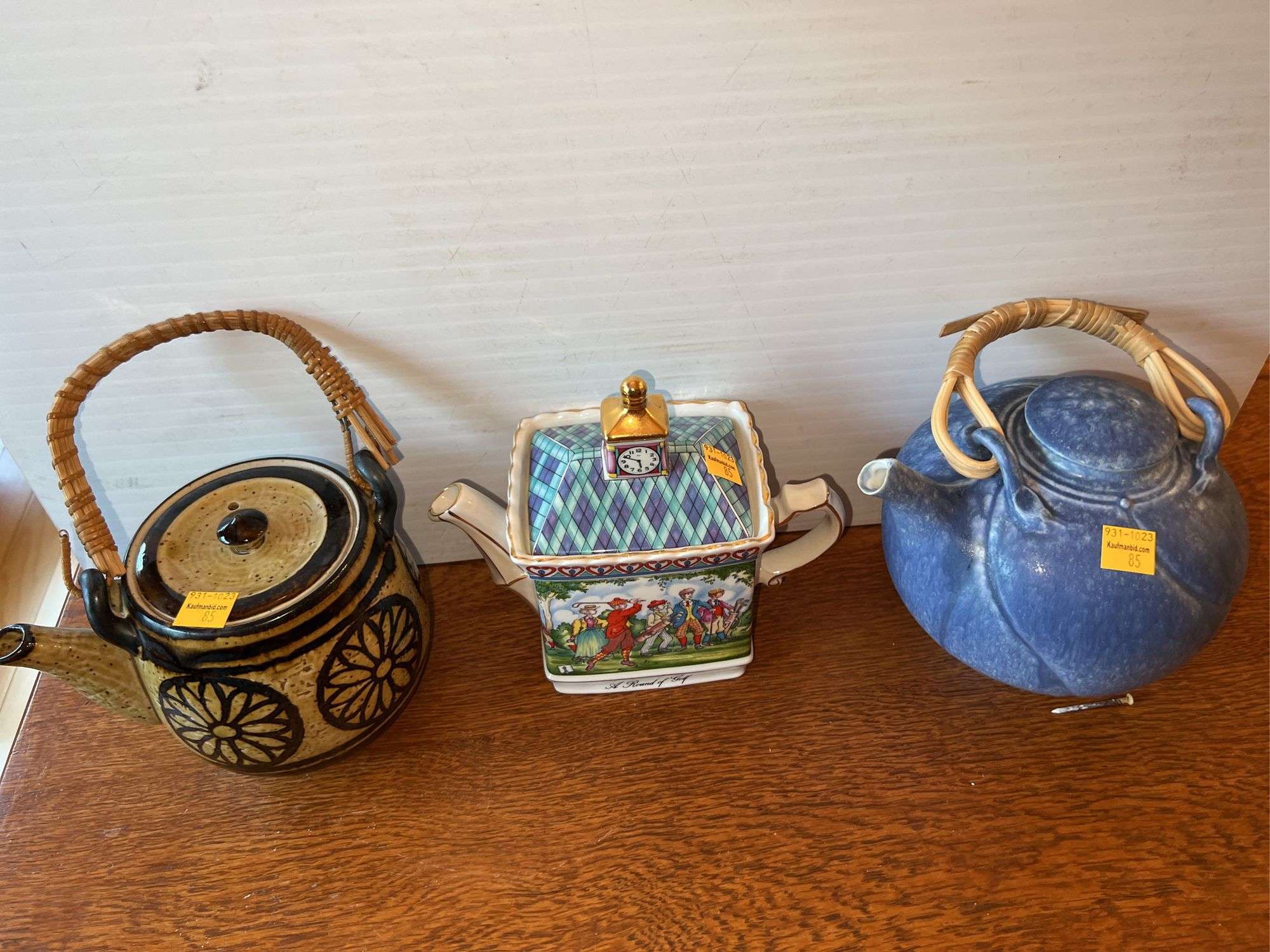 (3) Decorative Tea Pots