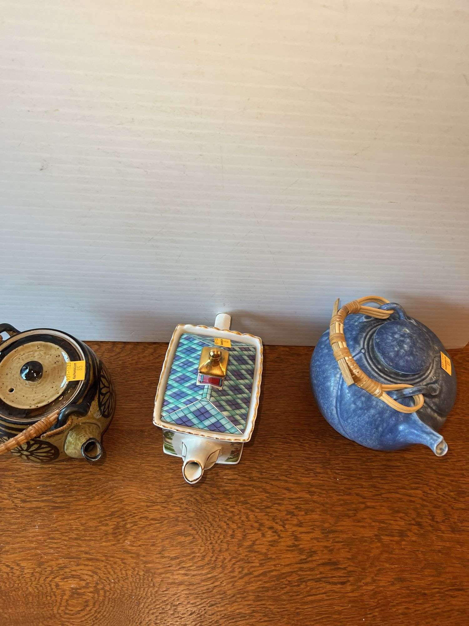 (3) Decorative Tea Pots