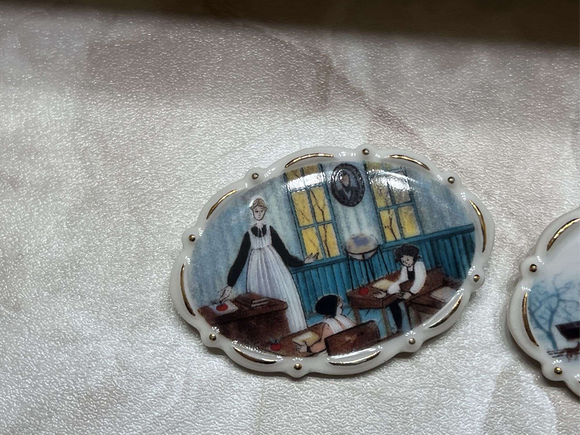 P. Buckley Moss Christmas Geese Pins