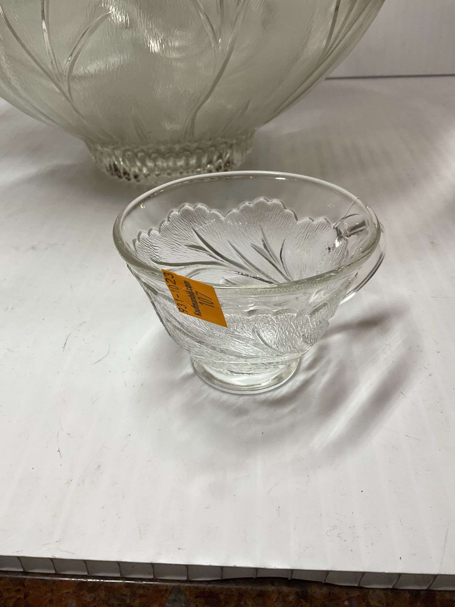 Glass Punch Bowl Set