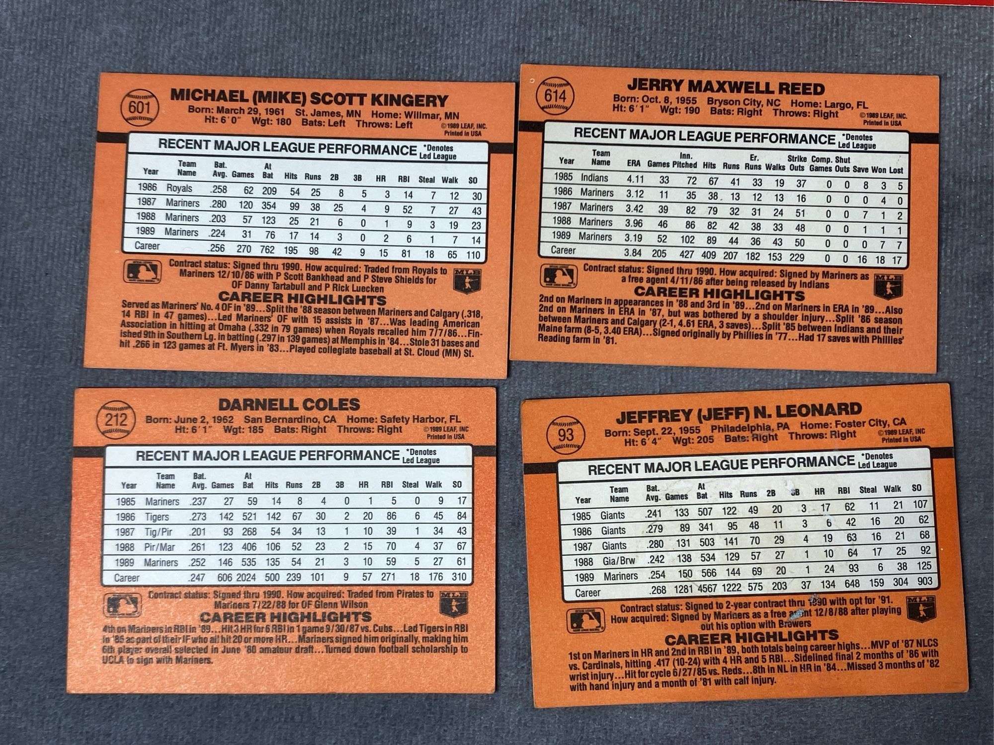 1990 Donruss Baseball Cards