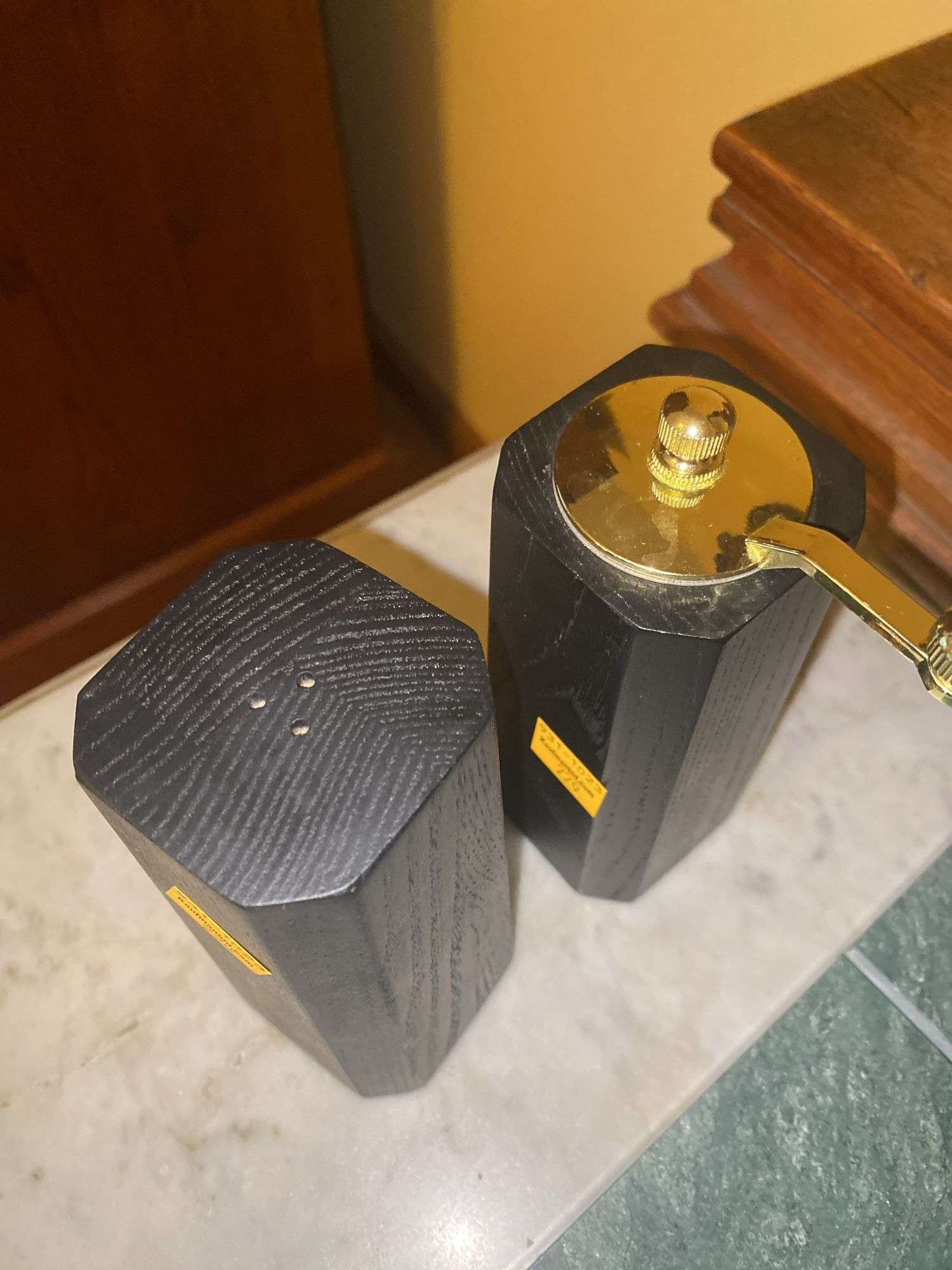 Salt and Pepper Shakers and Cheese Slicer