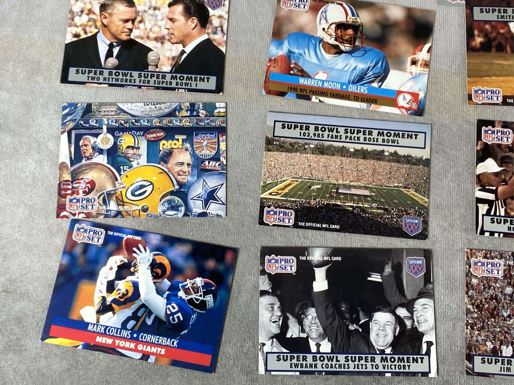 1990 NFL Pro Set Football Cards