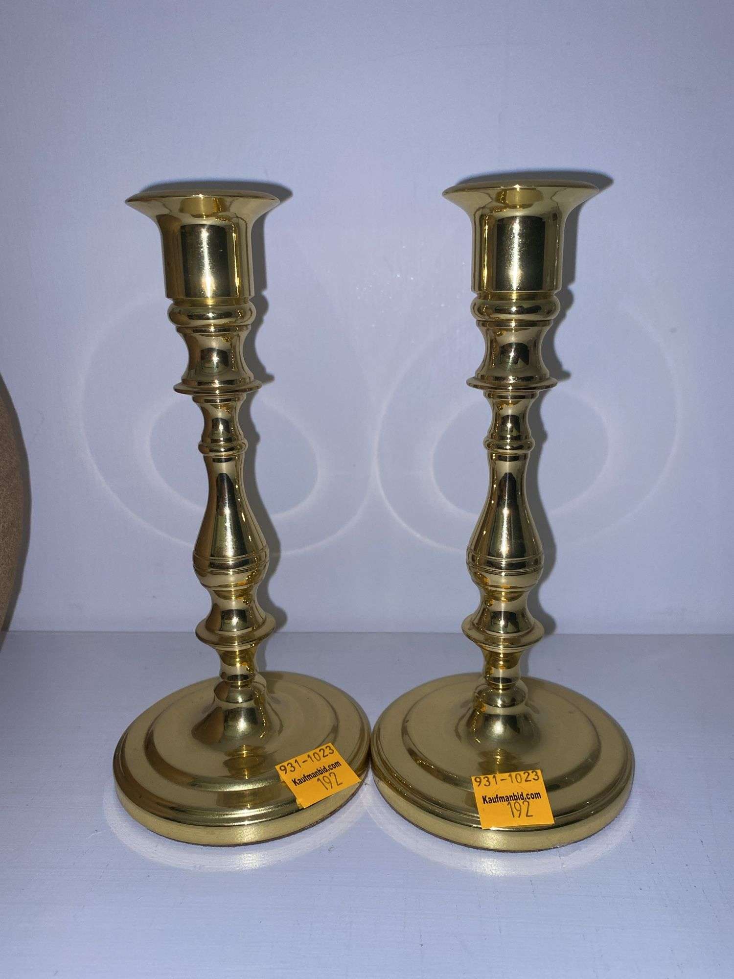 (2) Brass Candlestick Holders