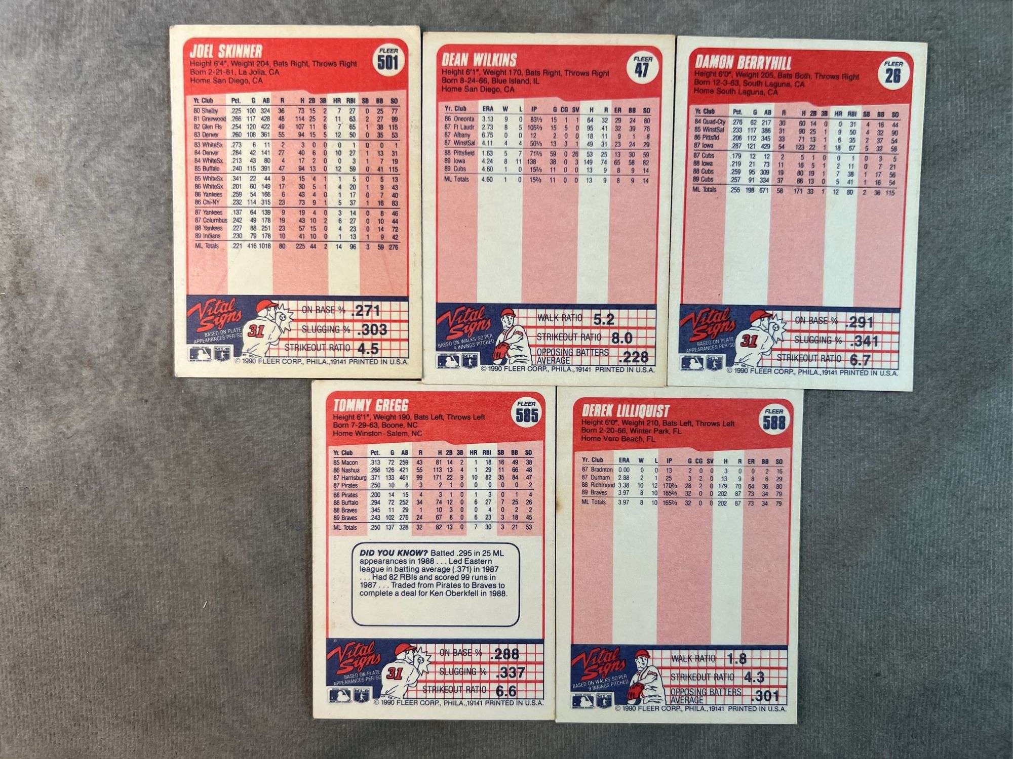1990 Fleer Baseball Cards