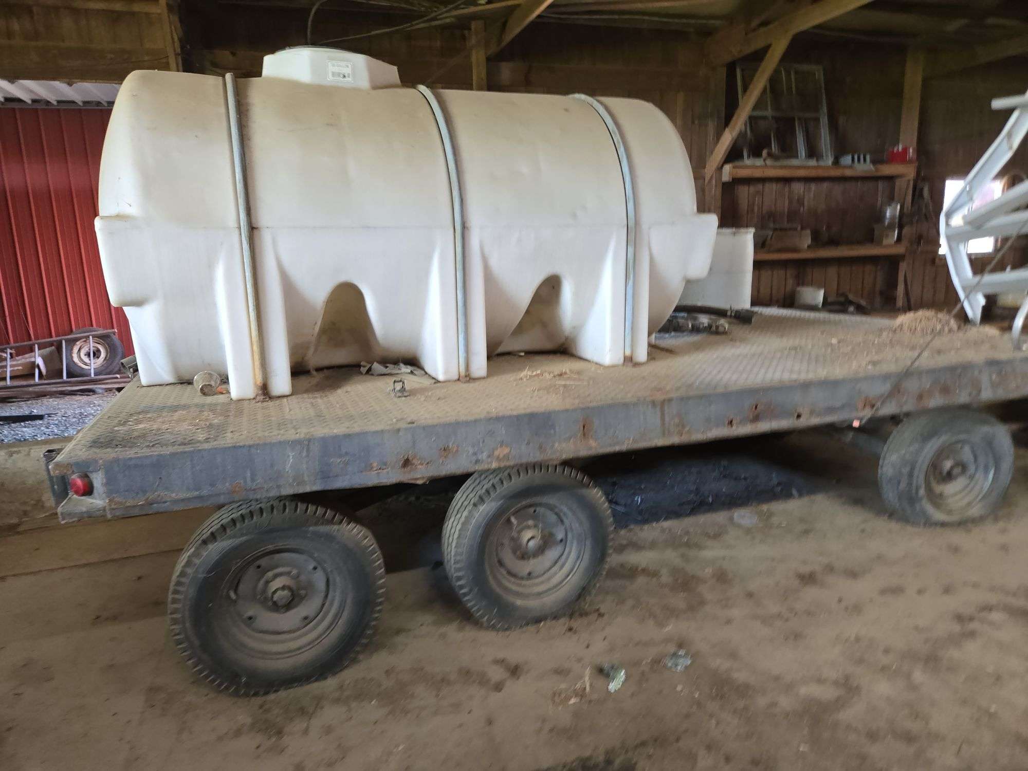 wagon with poly sprayer tank- 8'x14'