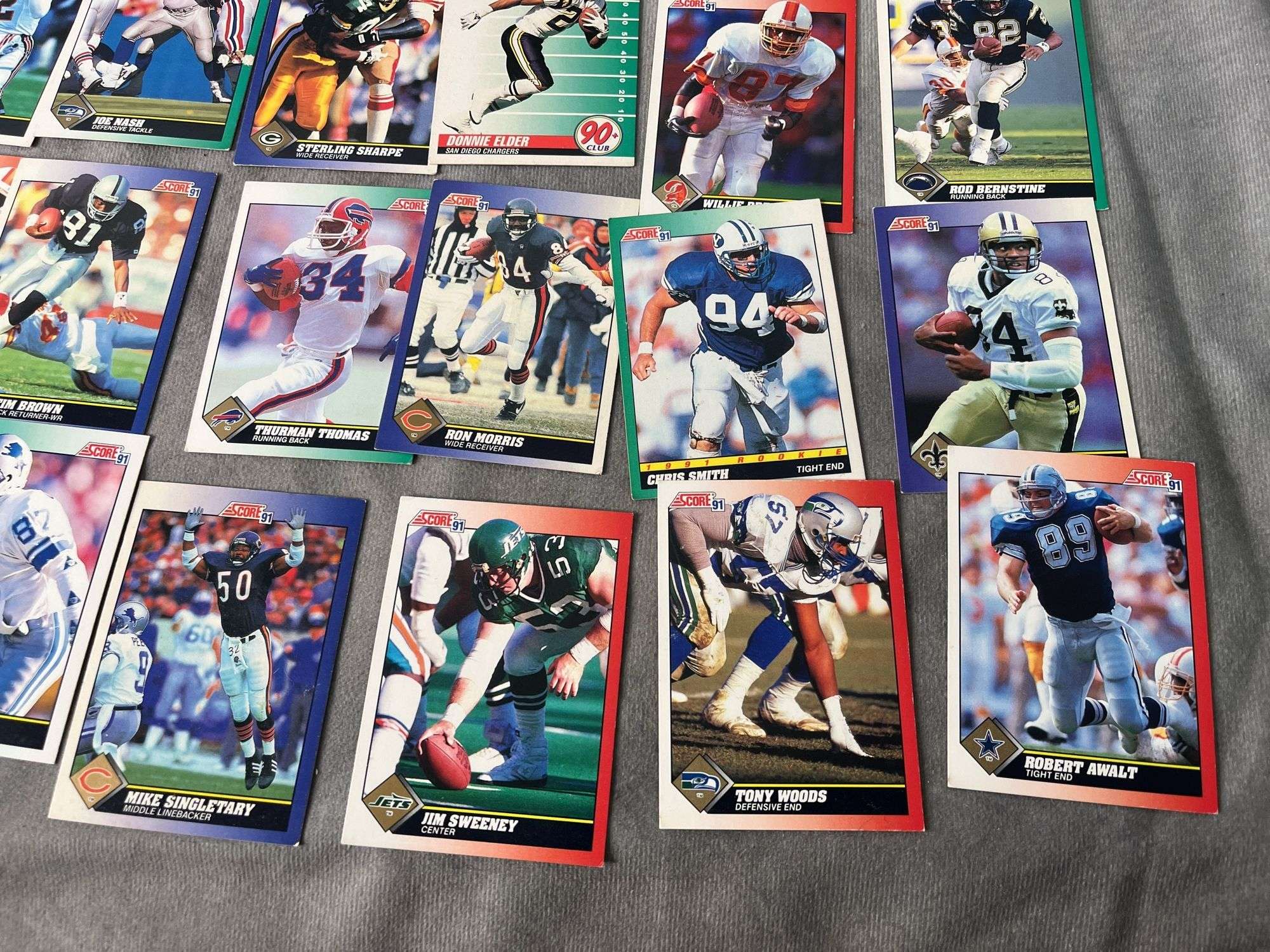 1991 SCORE & Fleer Football Cards