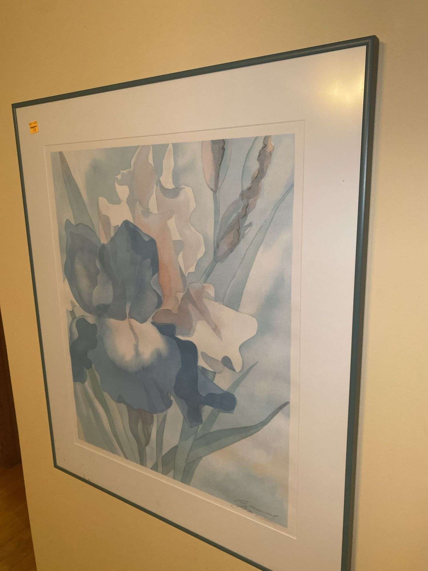 Framed Water Color Floral Artwork