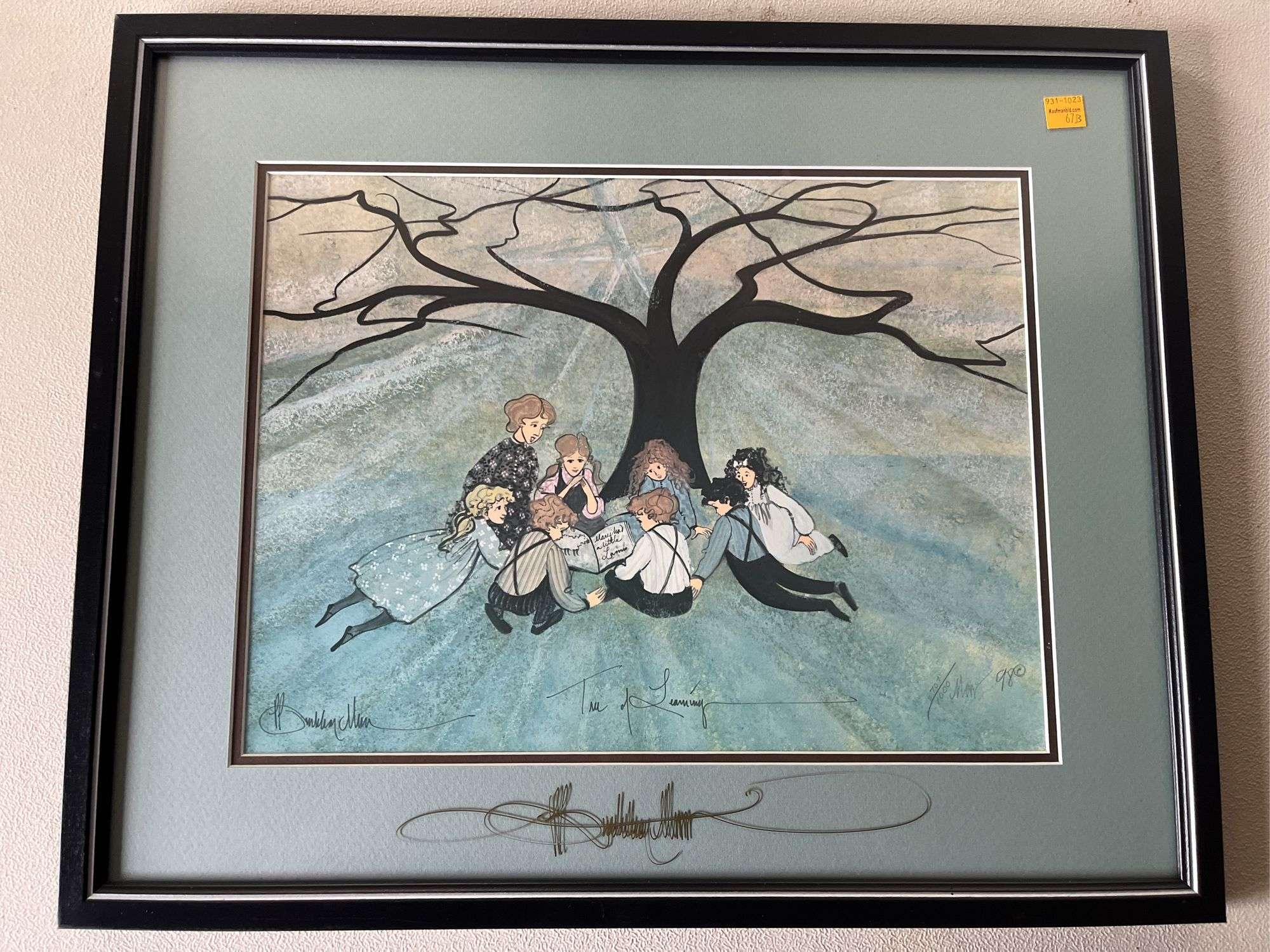 1998 P. Buckley Moss Tree of Learning 707/1000 Signed Lithograph