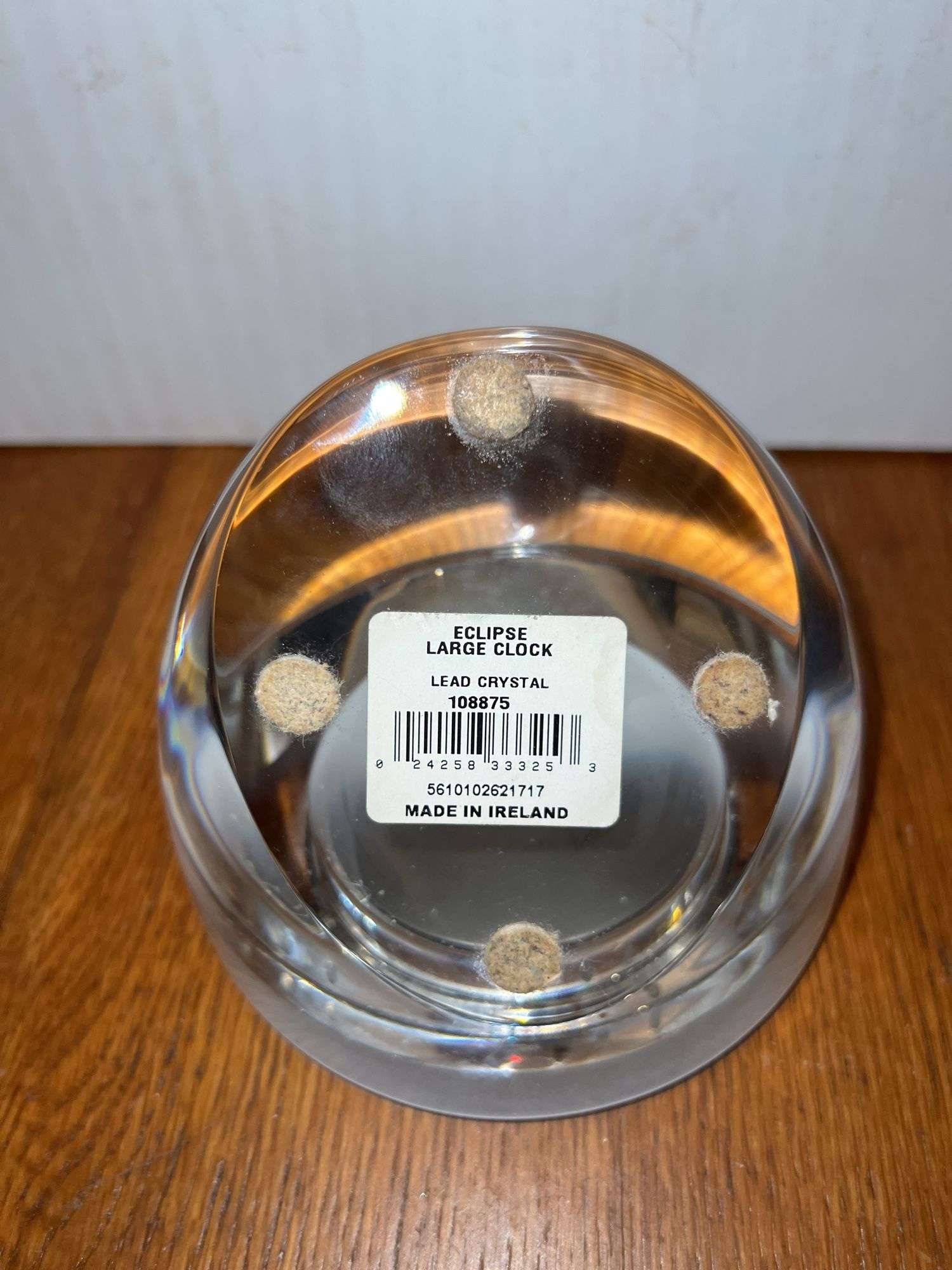 Waterford Lead Crystal Eclipse Clock