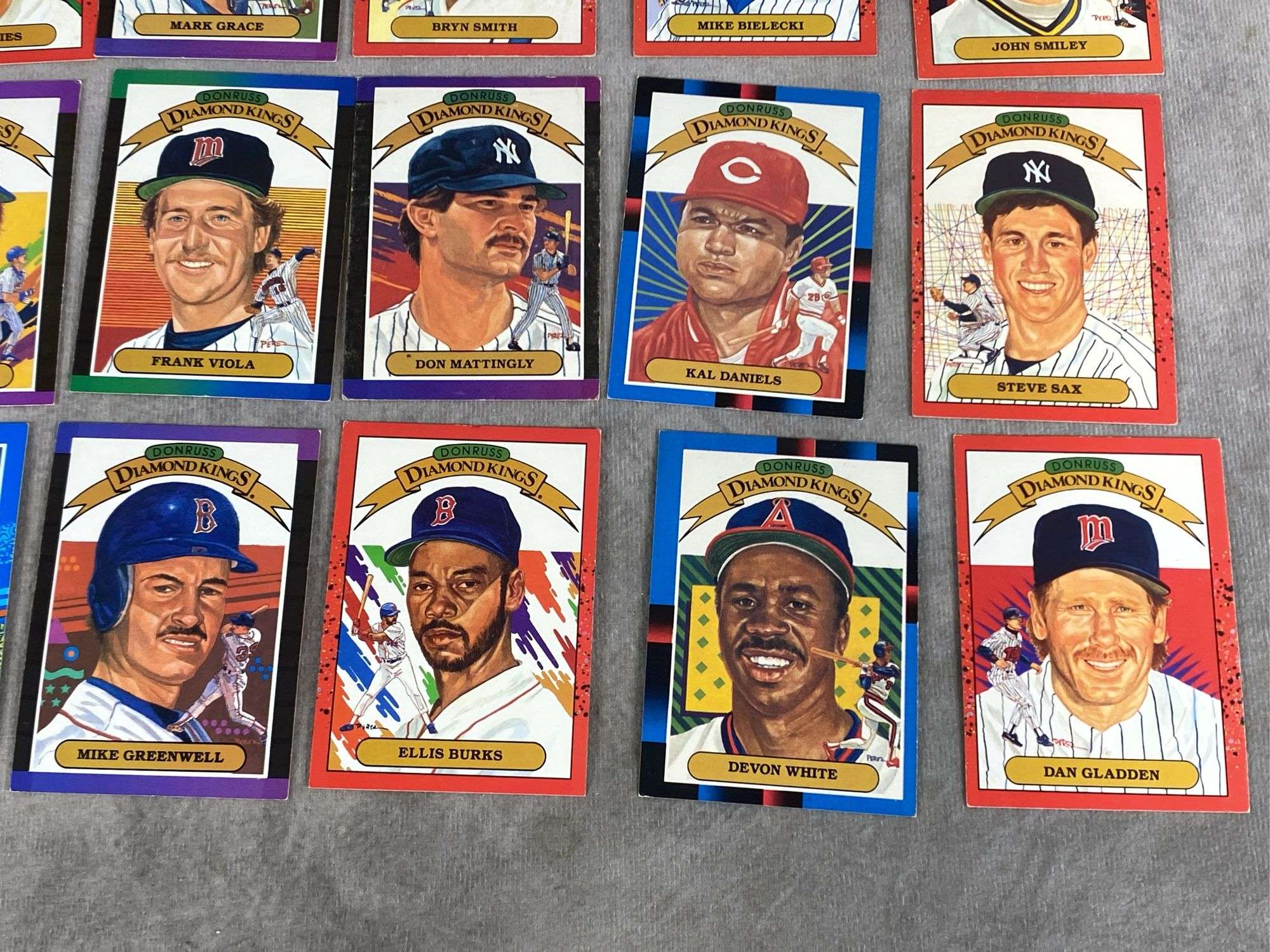 1980s Leaf Donruss Diamond Kings Baseball Cards
