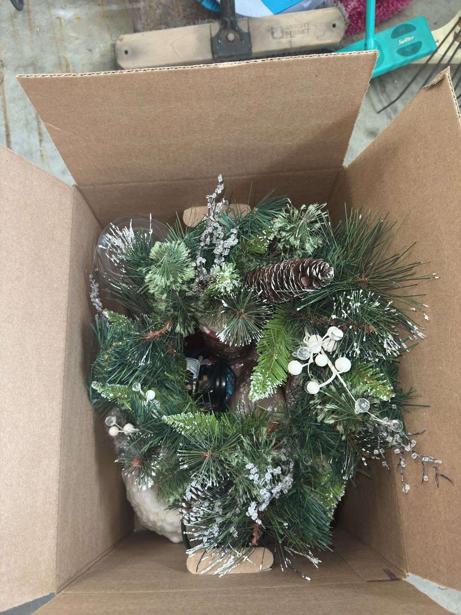 Christmas Wreath and Candles