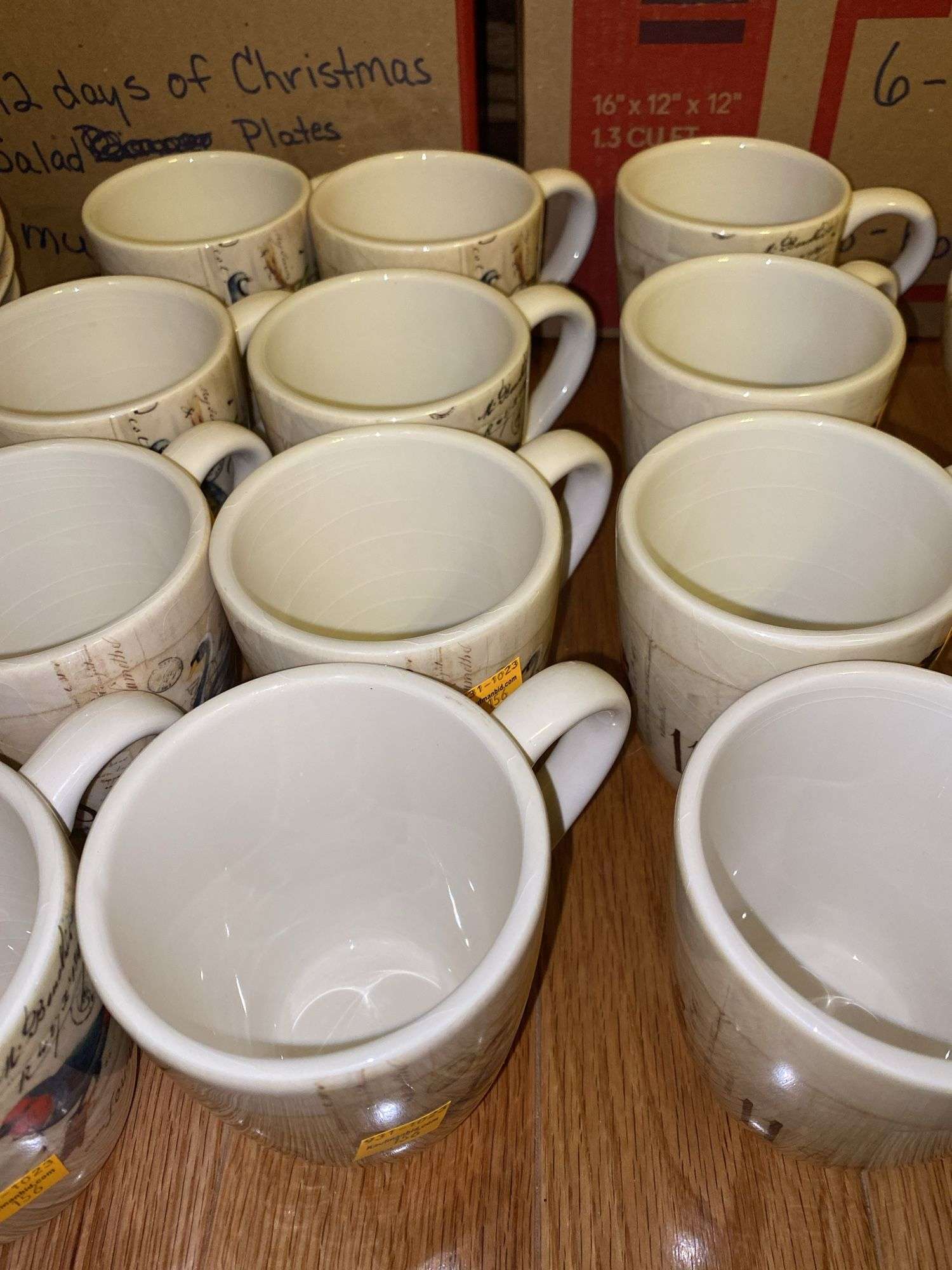 Williams-Sonoma 12 Days of Christmas Mugs