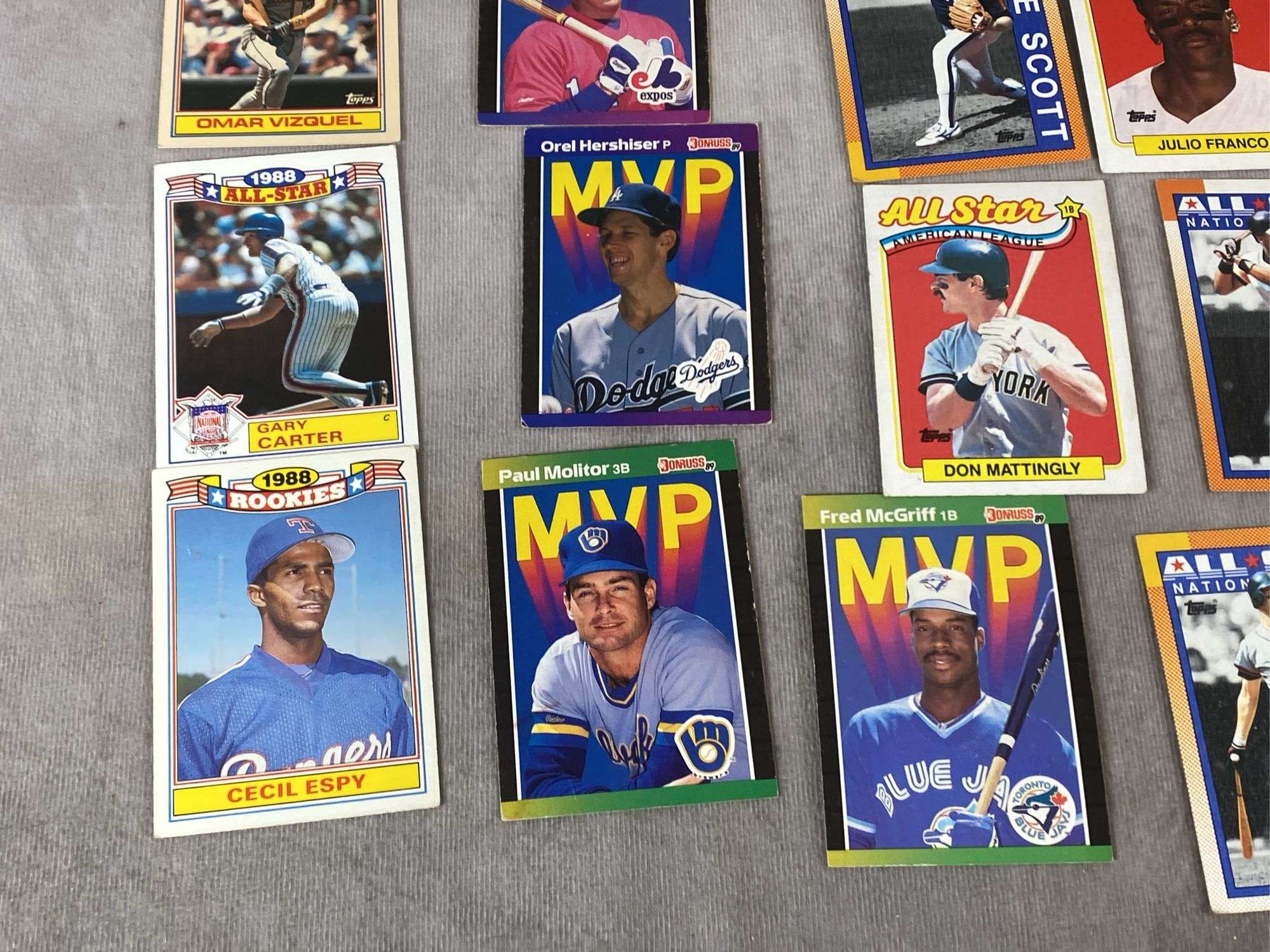 1989 & 1990 Rookie, MVP, & All Star Cards