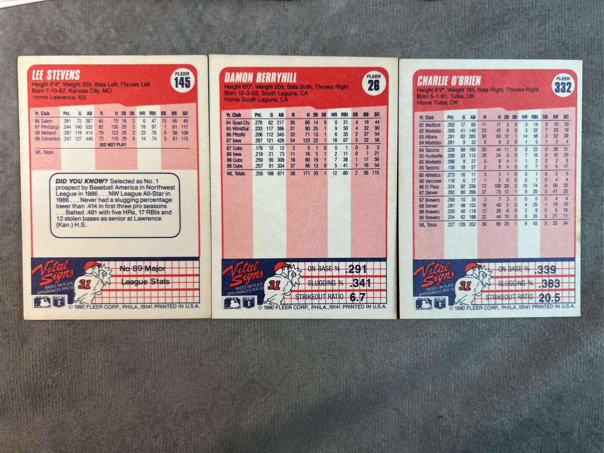 1990 Fleer Baseball Cards