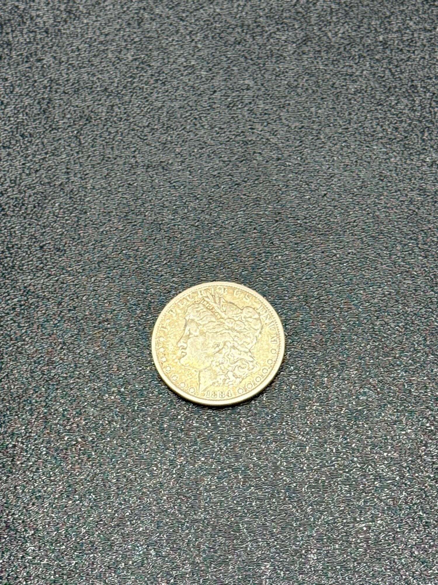 1884 USA SILVER DOLLAR E PLURIBUS UNUM