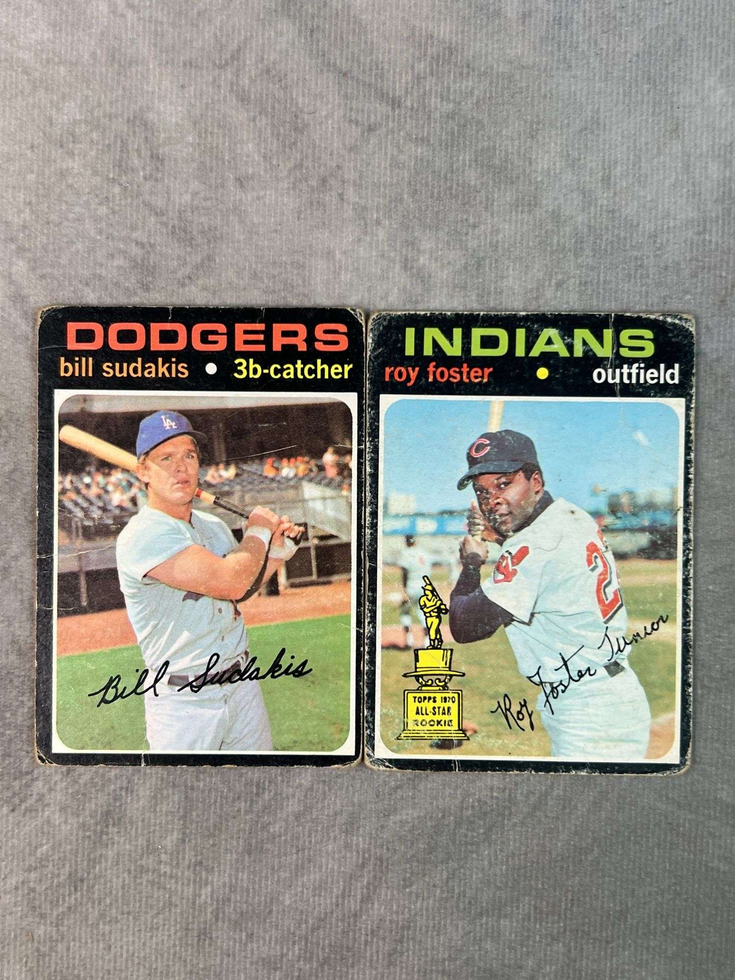 1970 Topps Cards (Roy Foster, Bill Sudakis)