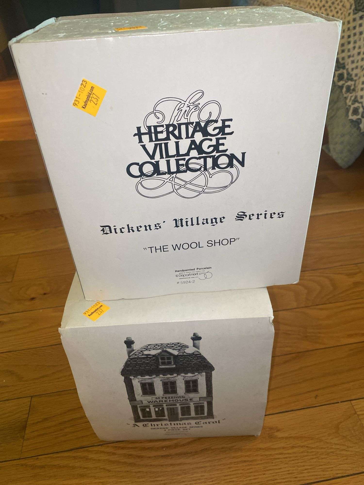 Heritage Village Collection “The Woolshop” and “Fezziwig Warehouse”