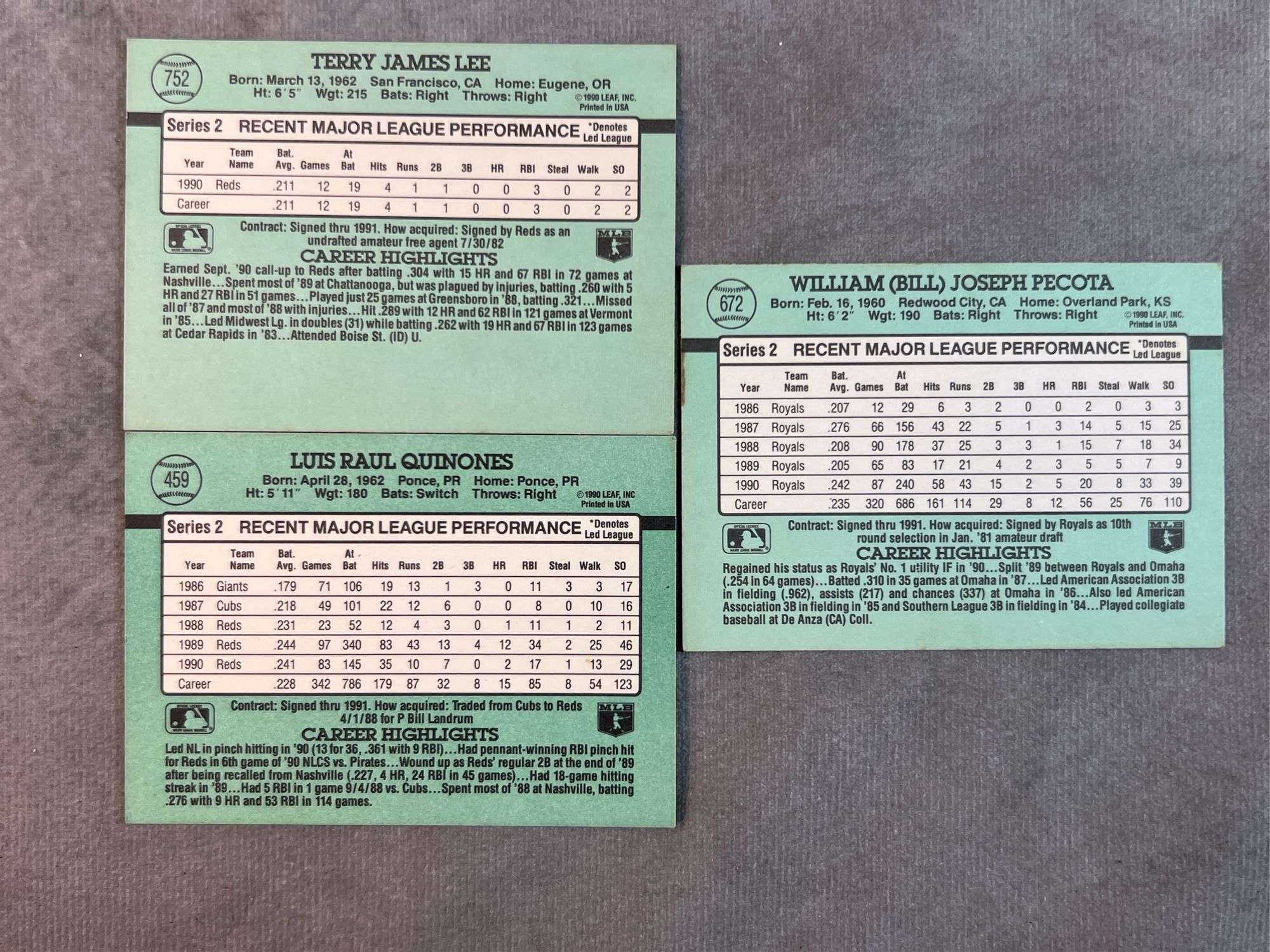 1991 Donruss Baseball Cards