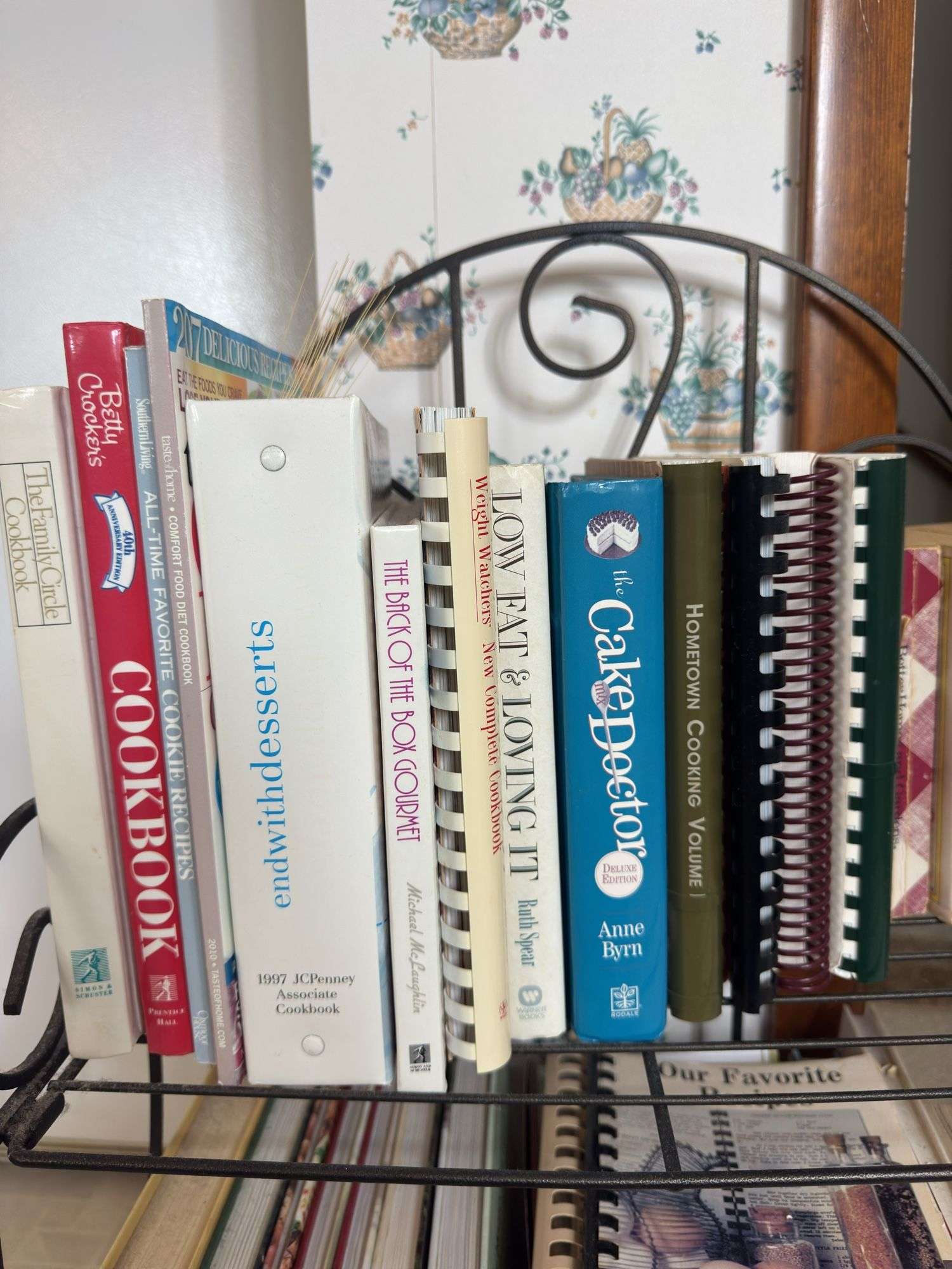 COOKBOOKS AND SHELF