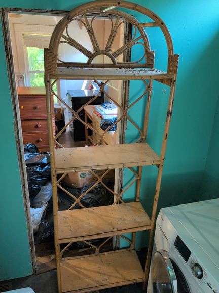 Decorative 79" tall wooden stand