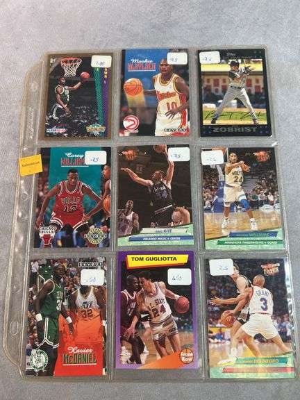 9 Basketball and Baseball Cards