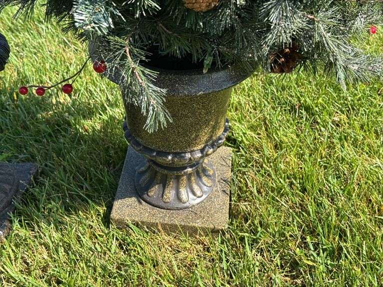 (2) Decorative Christmas Trees