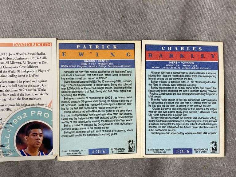 1991 & 1992 Basketball Cards