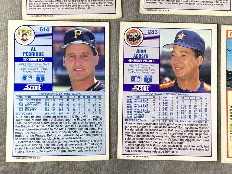 1989 SCORE Baseball Cards