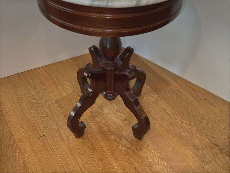 Victorian Mahogany Marble Top Side Table