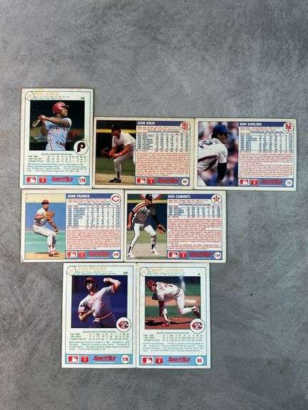 1987 Sportflics Holographic Cards ( John Franco, Danny Jackson, Ken Caminiti, Ron Darling, John Krue