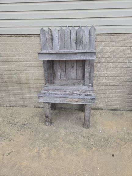 Wooden planter bench- 32"x22"x34"