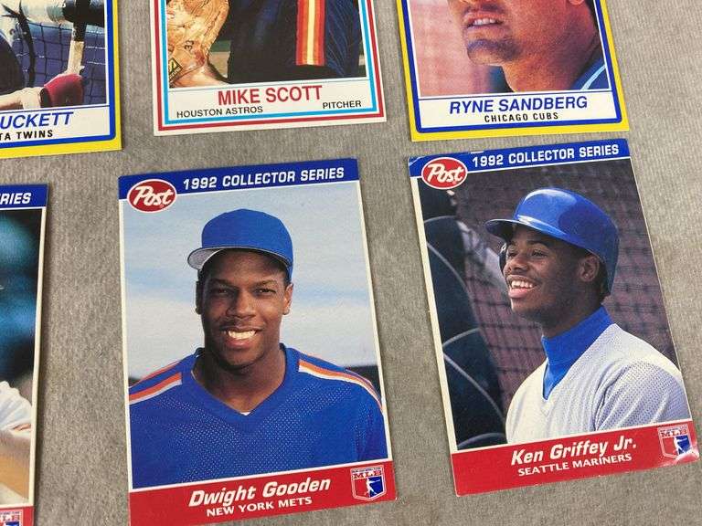 (10) Post Collector Series Baseball Cards